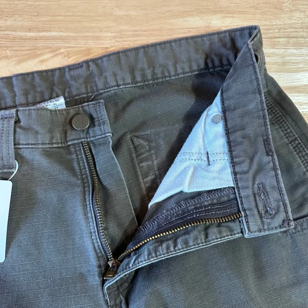 Carhartt B342 DFE Cargo Pants Ripstop Workwear Men's Size 31x32 Dark Coffee